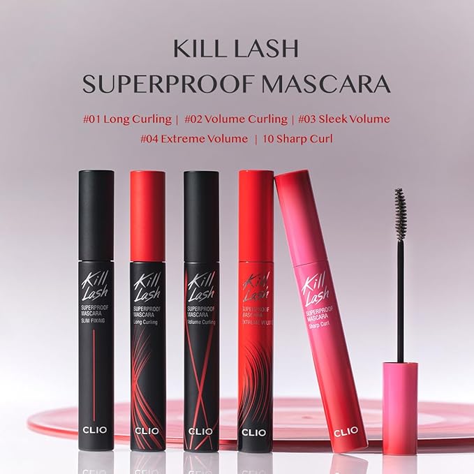 CLIO KILL LASH SUPERPROOF MASCARA 10 PCS