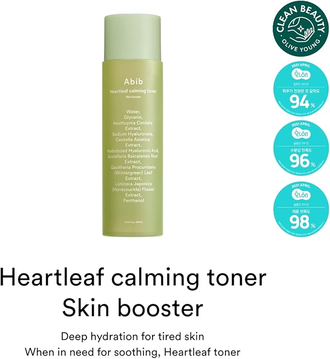 Abib Heartleaf Calming Toner Skin Booster  10 PCS