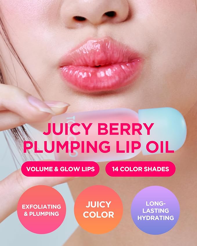TOCOBO - Juicy Berry Plumping Lip Oil - 14 Colors (x50) (Bulk Box)