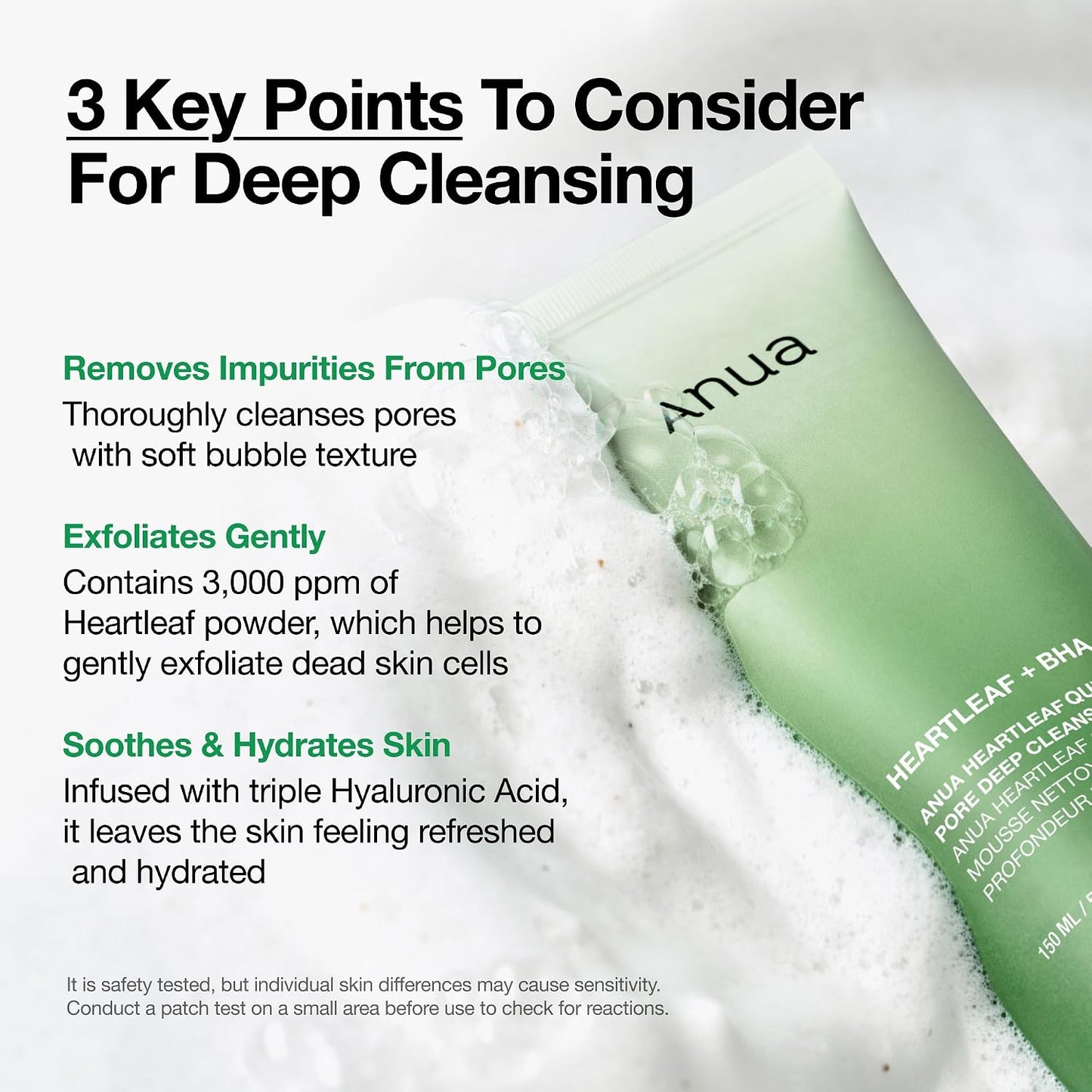 Anua - Heartleaf  Pore Deep Cleansing Foam (x40)