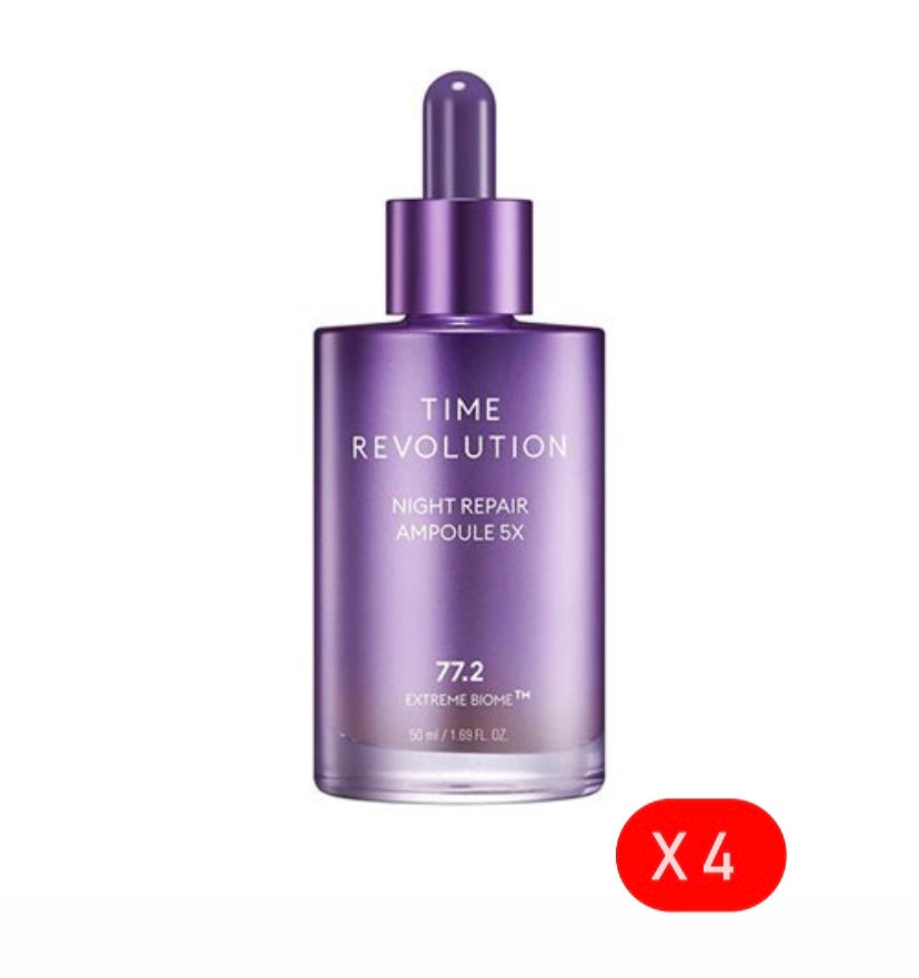 MISSHA - Time Revolution Night Repair Ampoule 5X (x4)