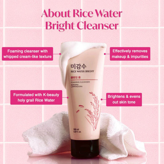 The Face Shop- Rice Water Bright Cleansing Foam 60 pcs